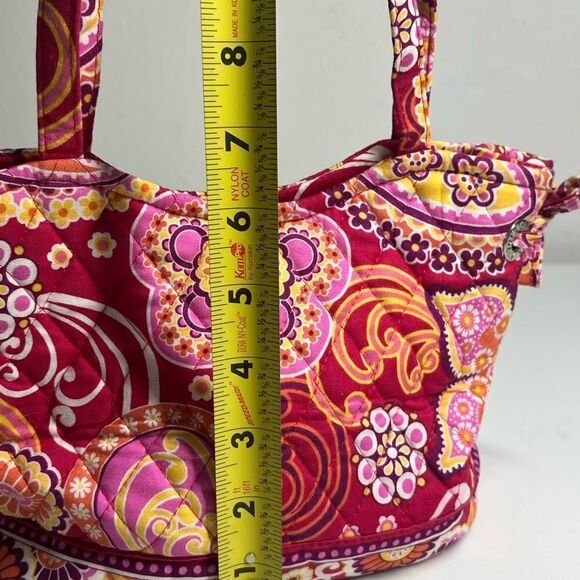 Vera Bradley Pink Bohemian Paisley Floral Small Handbag NWOT - Picture 8 of 8